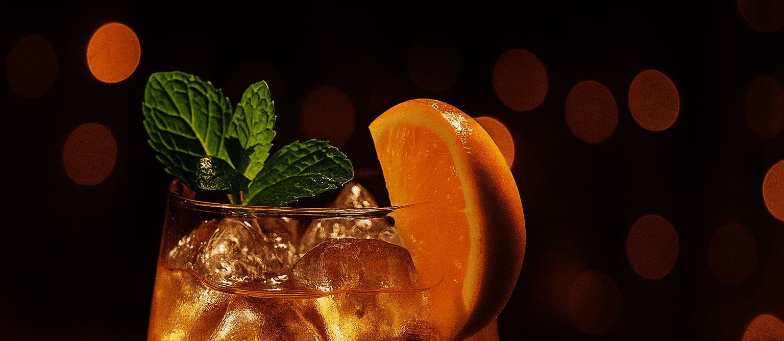 Cocktail al tramonto sulla terrazza di Scaramuccia